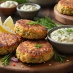 salmon patties with cornmeal